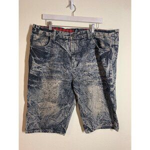 Road Narrows Denim Shorts Acid Wash Retro Skater Casual Street Y2K Men's Size 40